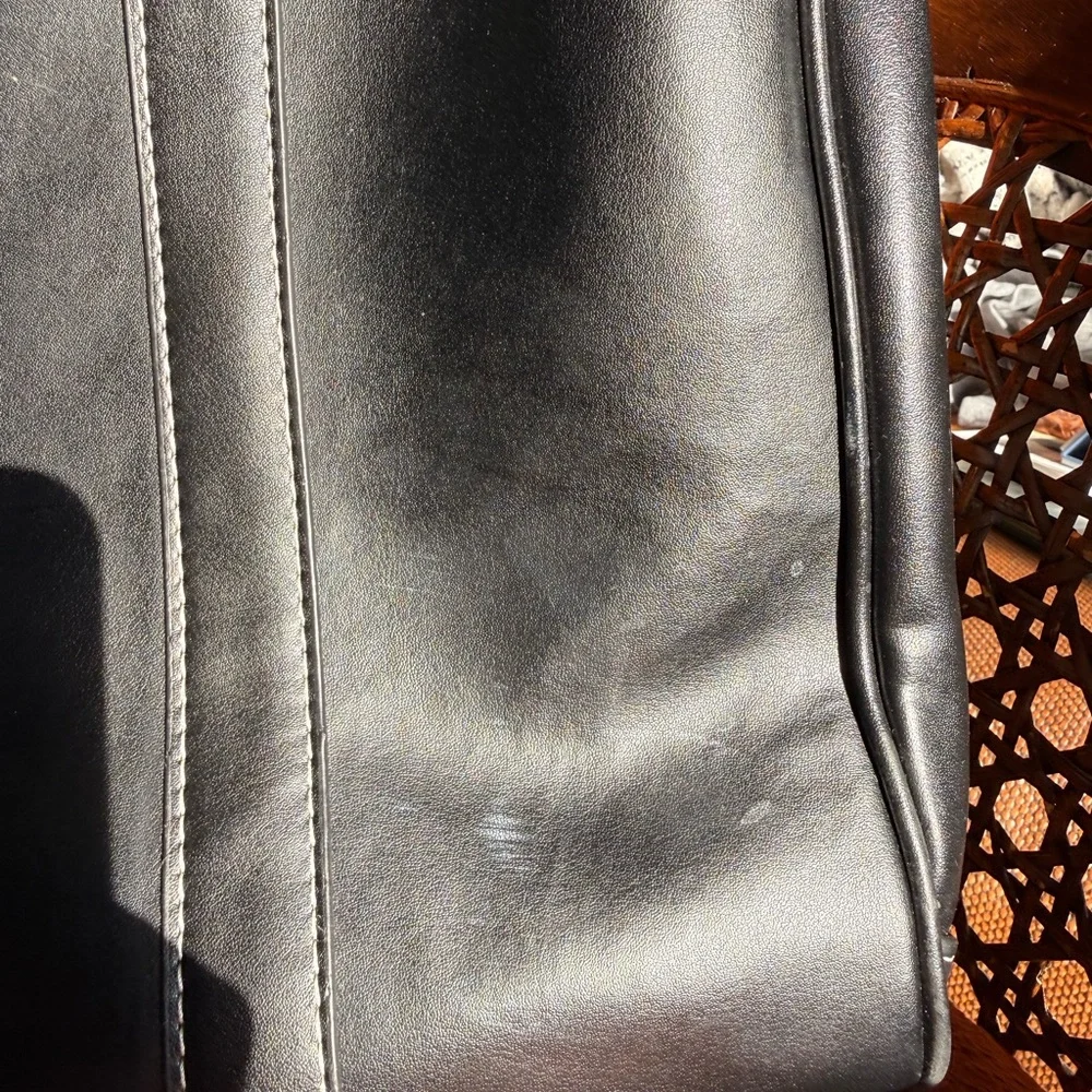 Samsonite Black Leather Laptop Briefcase